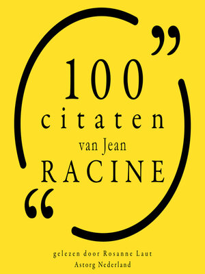 cover image of 100 citaten van Jean Racine